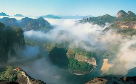 <山海傳奇>福建廈門鼓浪嶼、武夷山、虎嘯巖、一線天、竹筏漂流雙動5天
