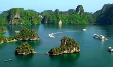 <精典特惠北海越南>广州出发越南河内+下龙湾+北海双动5天4晚跟团游，北海1晚升级当地五星